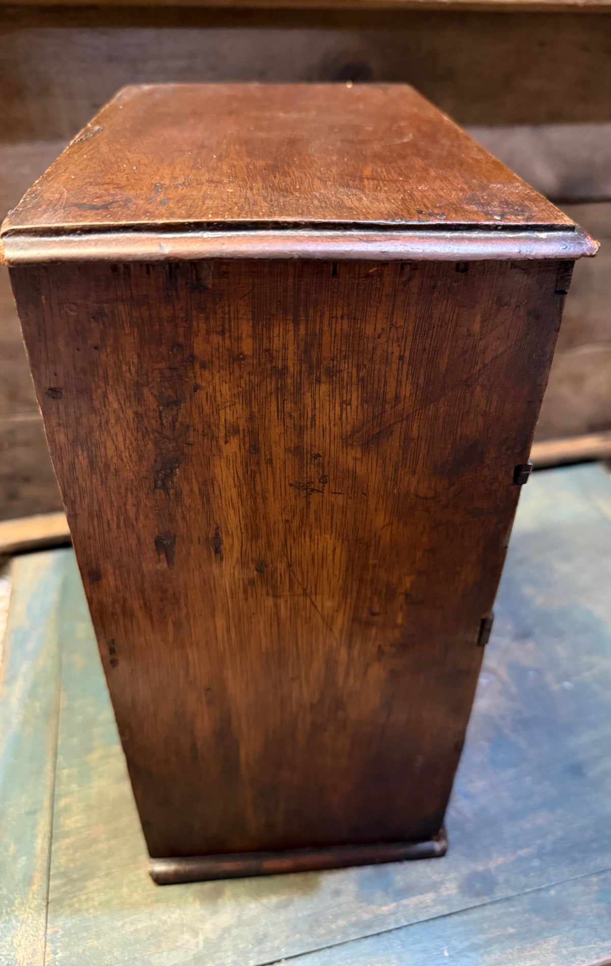 Antique Five-Drawer Tabletop Spice Chest