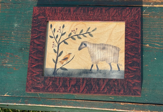 Heritage Theorem Sheep Painting by Ann Rea
