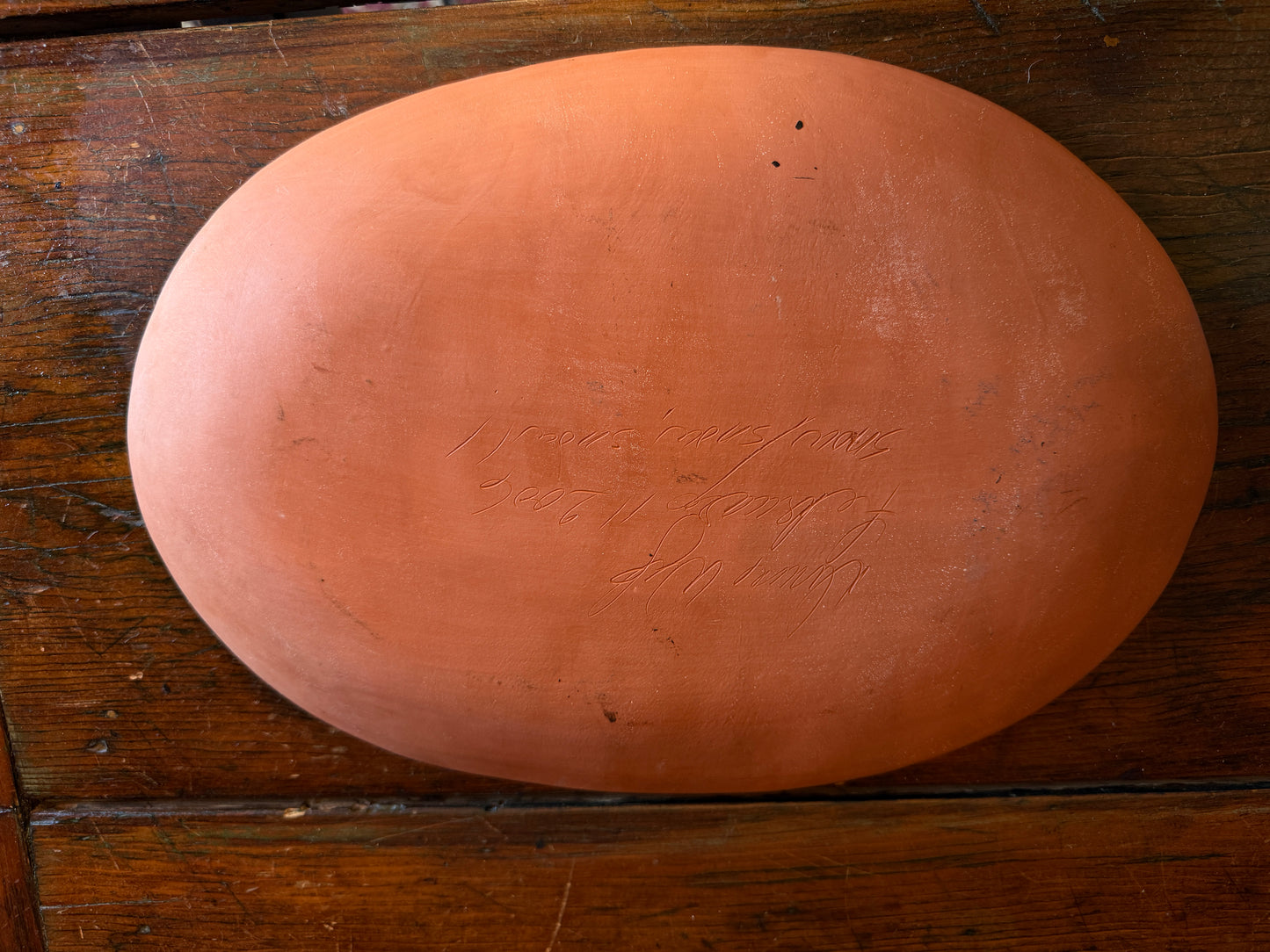 Bread Redware Platter