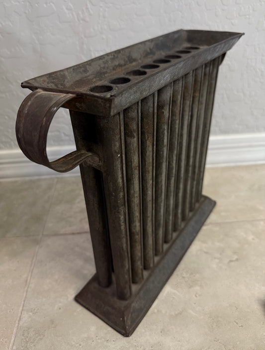 Mid-1800s 18-Tube Tin Candle Mold