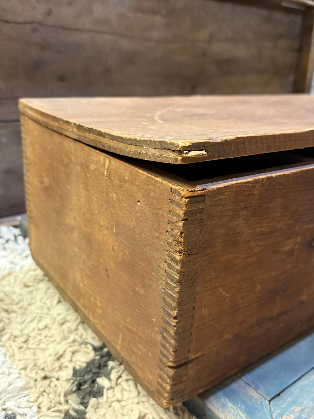 Antique Wooden Seed Box with Original Seed Labels