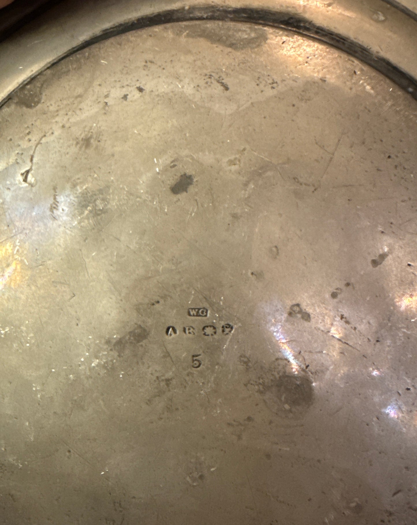 7” Pewter Plate (early 1900s)