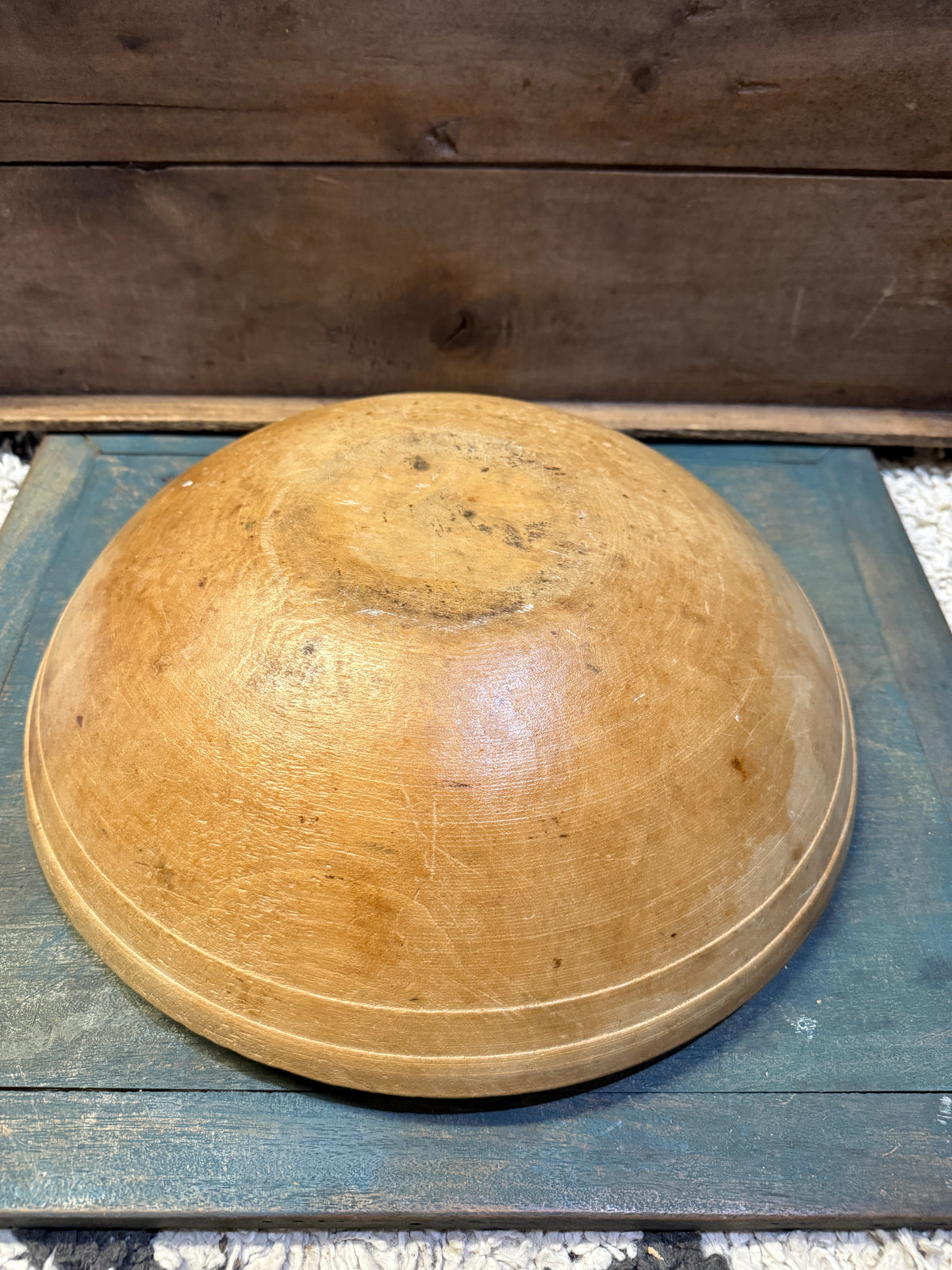 Early Wooden Bowl ~ 15” (C)