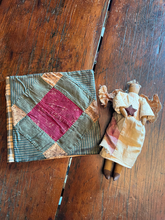 Quilted Sewing Book & Angel