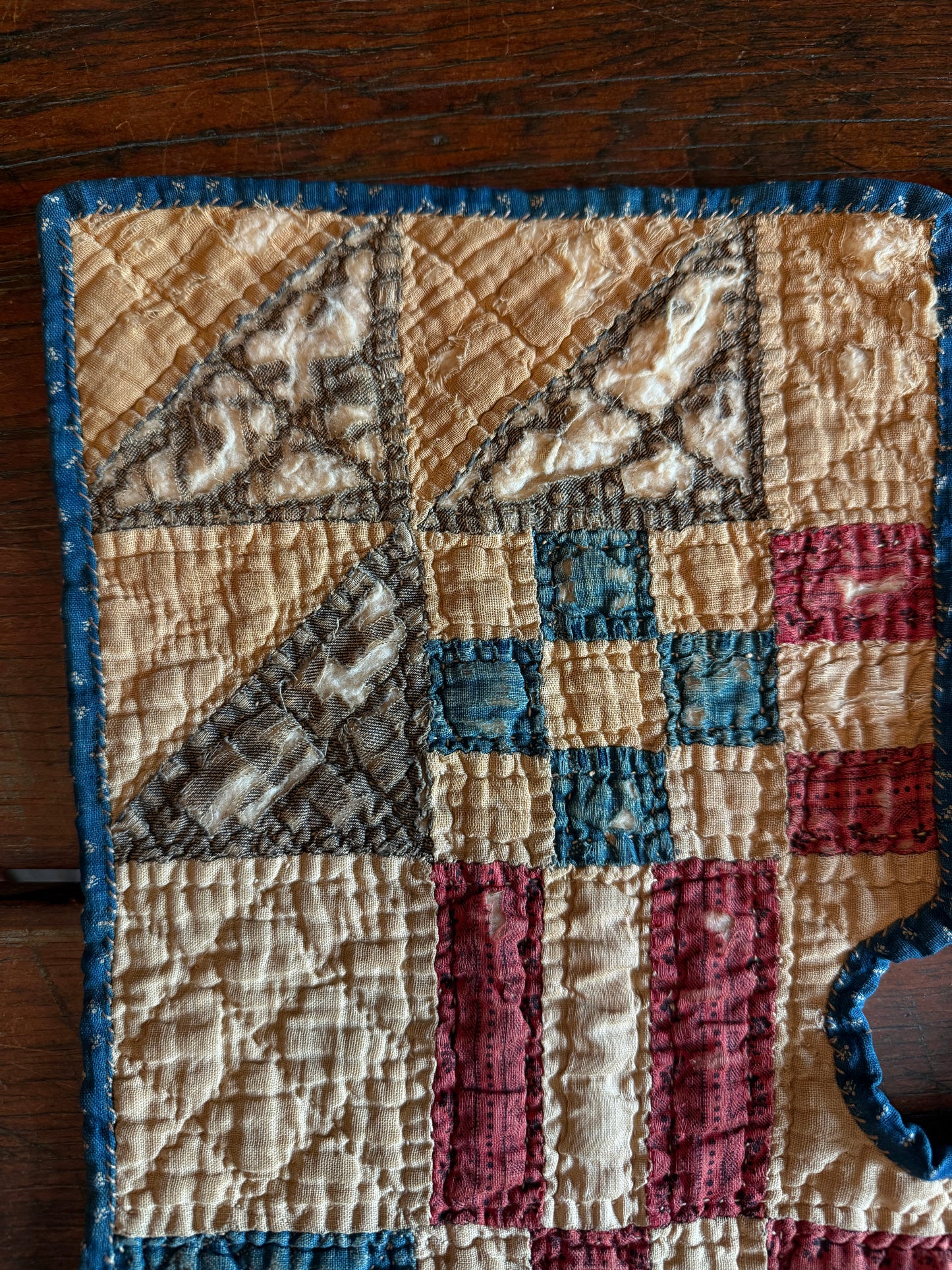 Rare Early 1800s Feather Tree Skirt - 15”