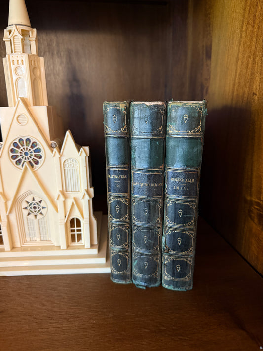 C. 1845–1865 Leather-Bound Book Set