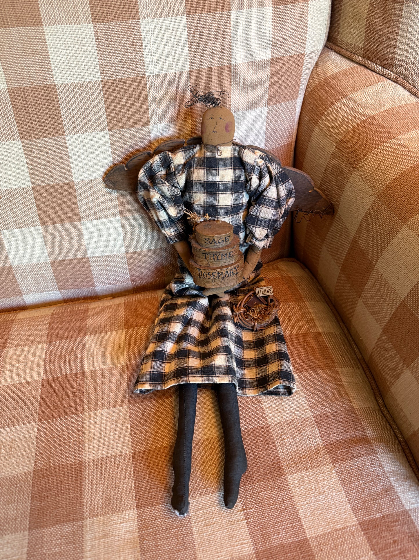 Angel Doll with Herb Boxes
