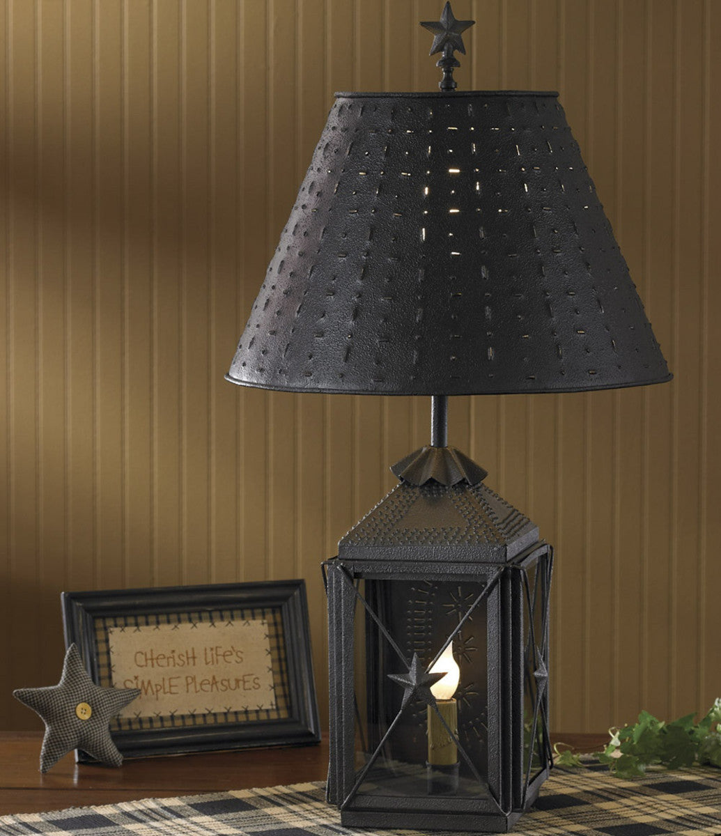 Punched Tin Lamp Shade