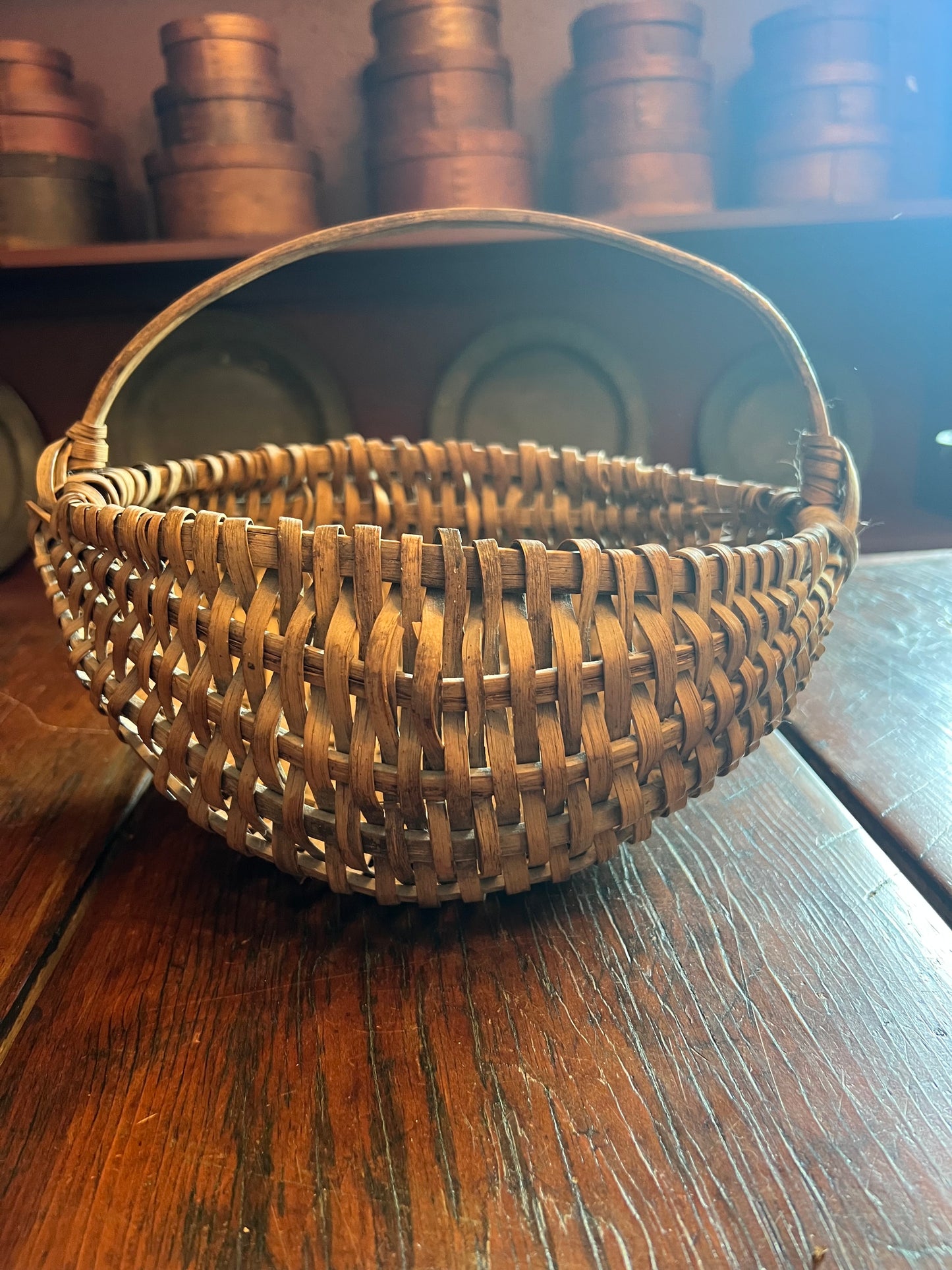 Handwoven Splint Basket, c. 1880–1930 (Option B)