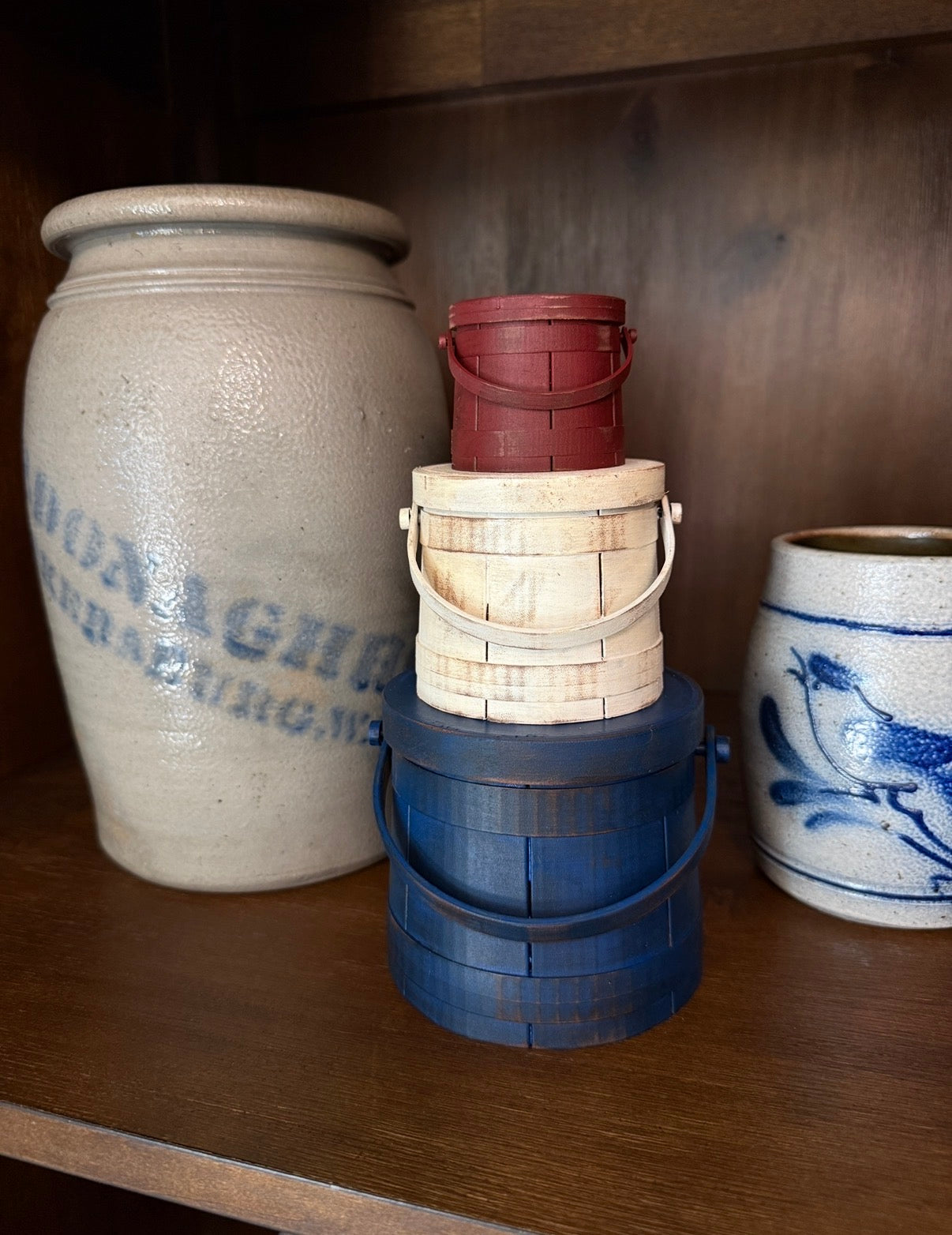 Red, White & Blue Firkin Stack