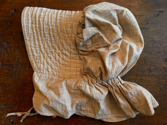 Antique Quilted Calico Sunbonnet (1870-1900)