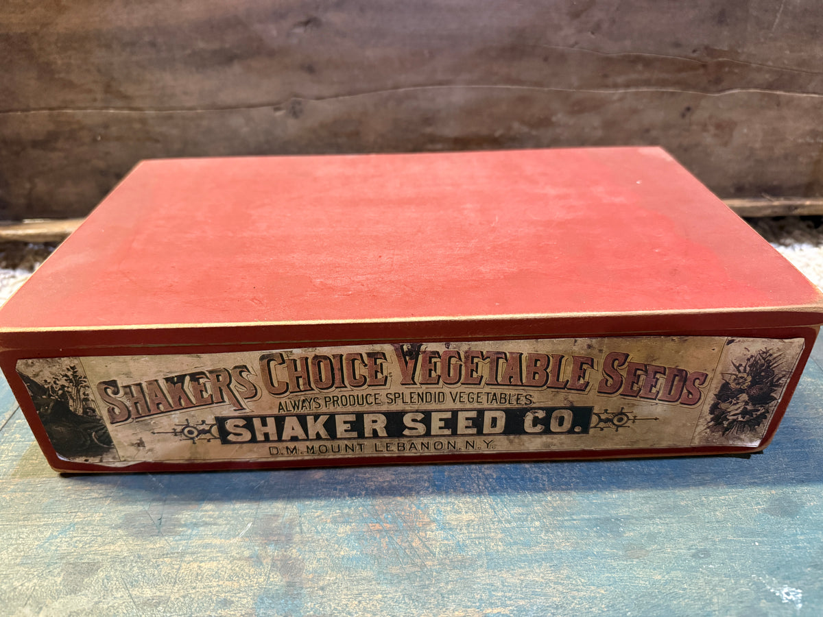 Shaker Seed Co. Advertising Reproduction Seed Box
