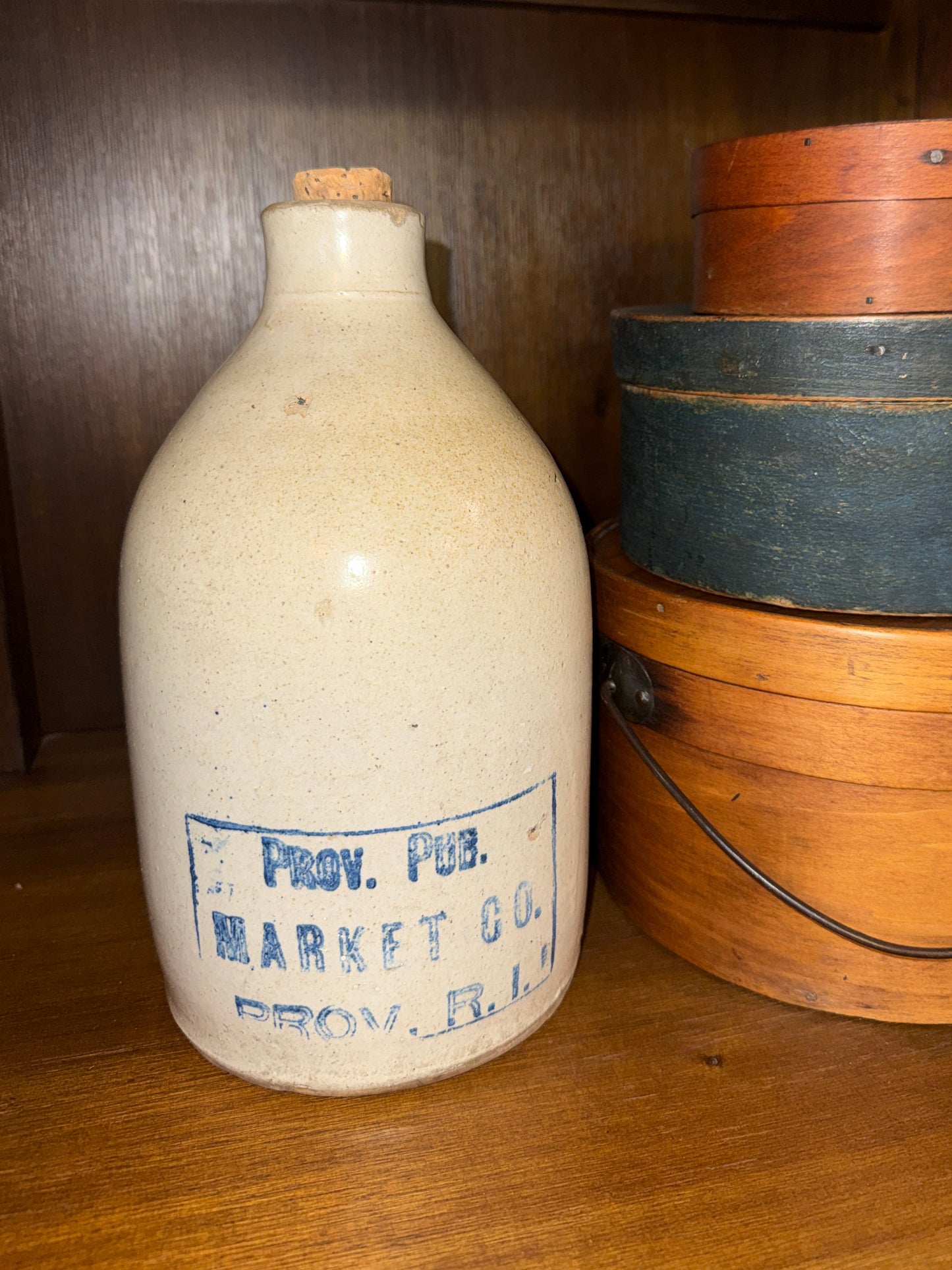 Prov. Pub. Market Co., Providence, R.I. Advertising Jug