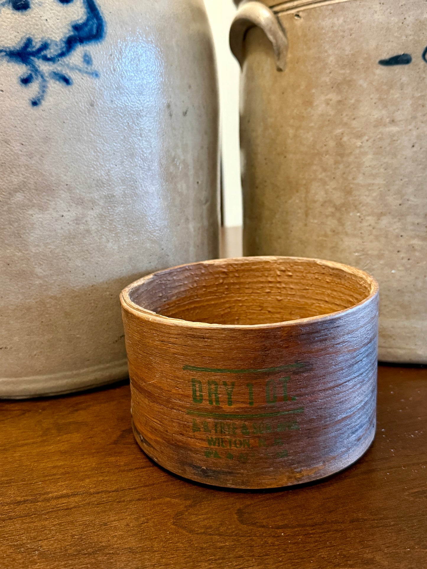 1 Qt. Frye & Son Wooden Dry Measure