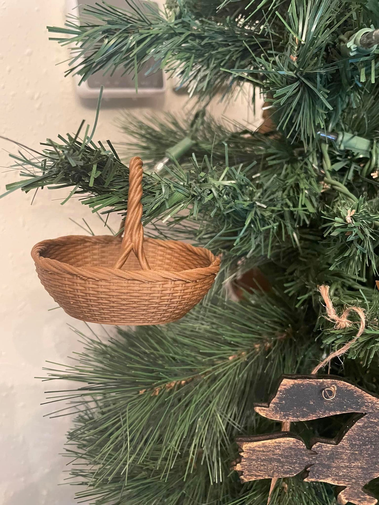 Basket Ornament   -   Set of 5