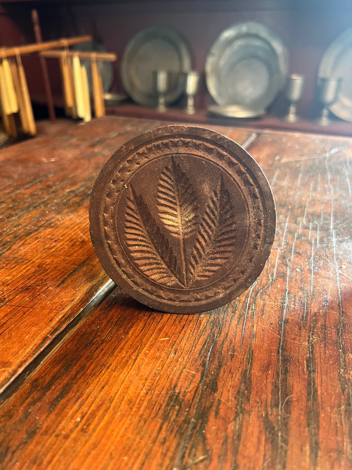 Ferns Butter Stamp