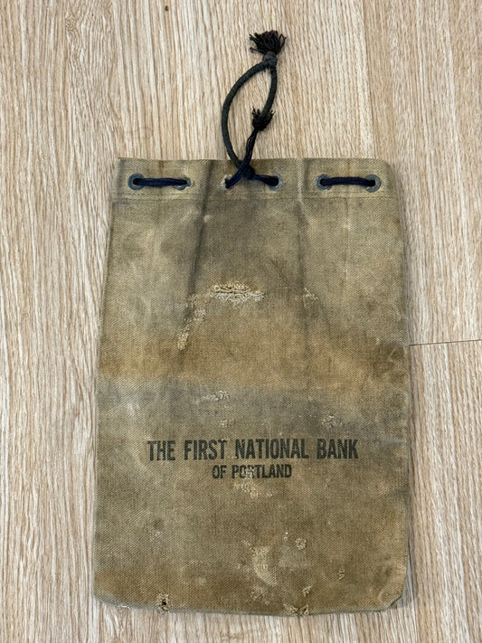 The First National Bank of Portland Money Bag