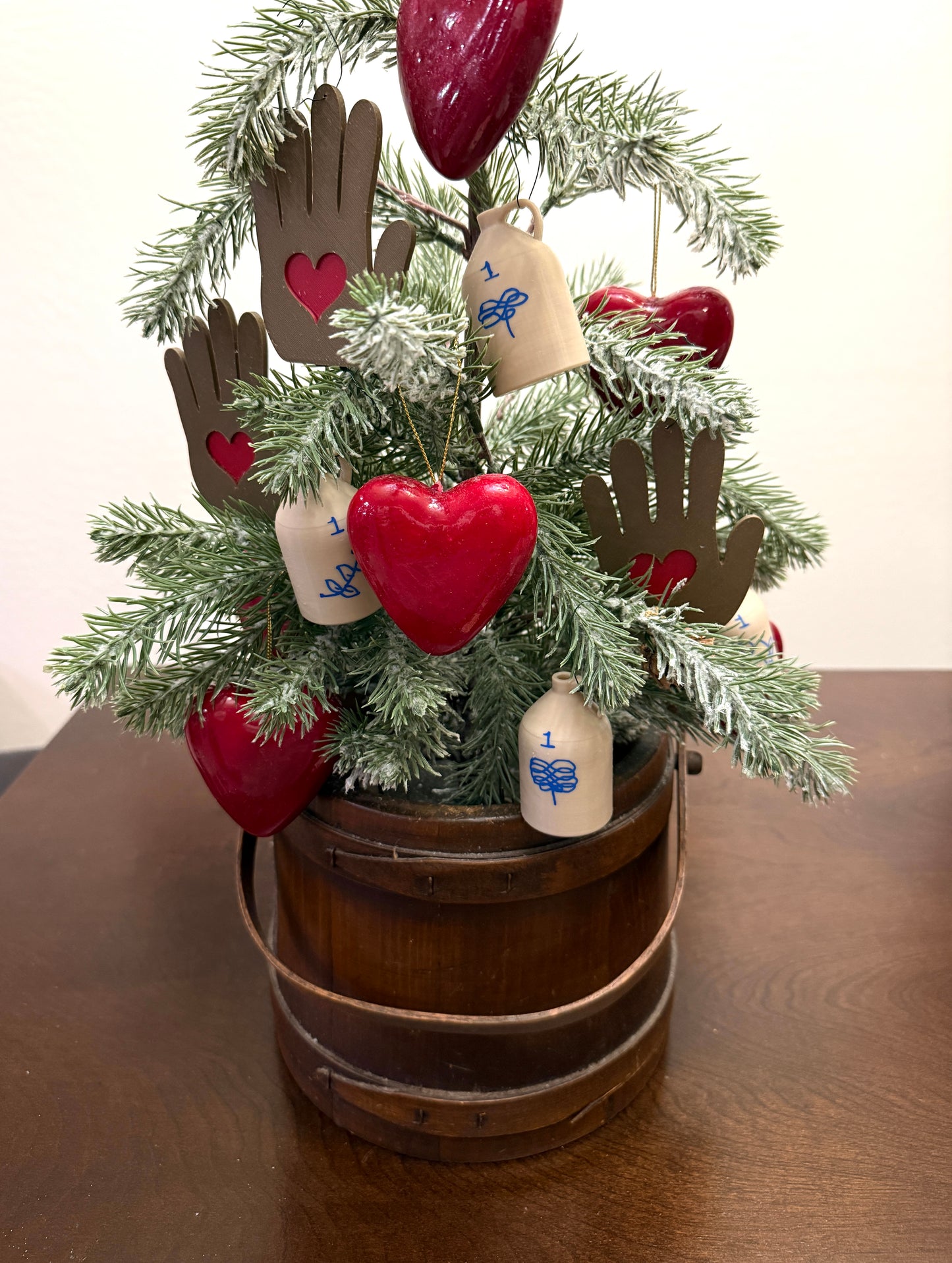 Heart & Hand Folk Ornaments (Set of 5)