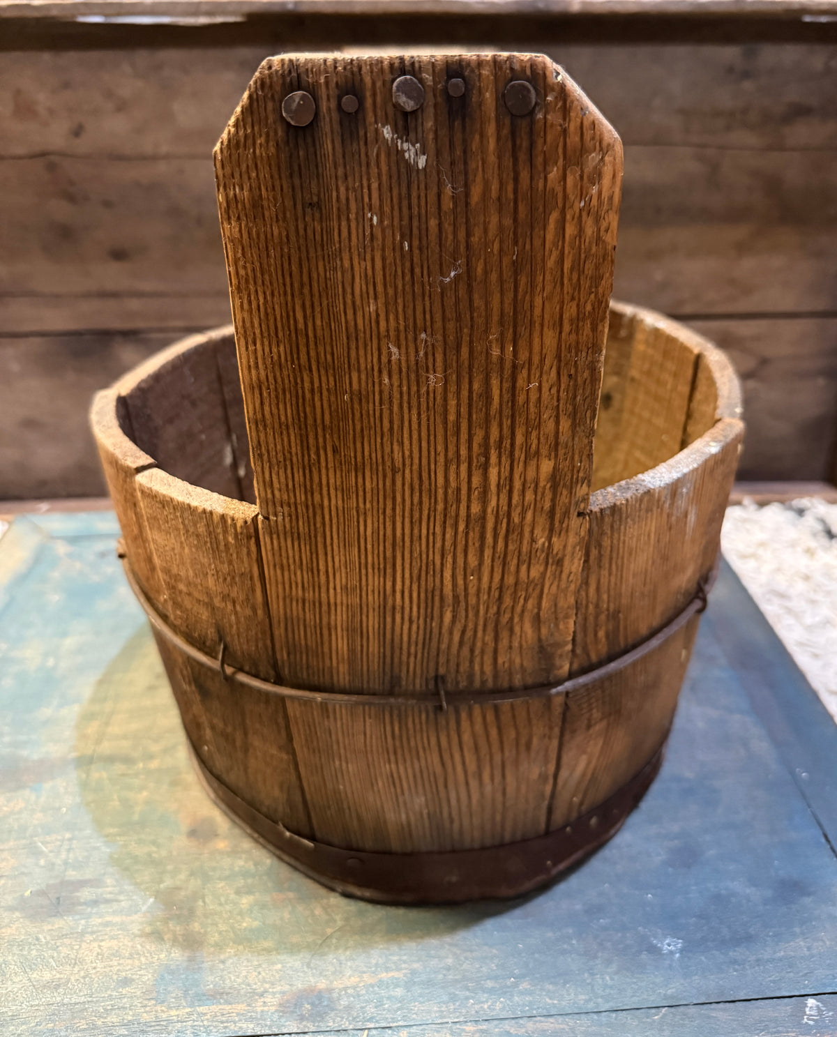 Early Make-Do Nail Keg Bucket ~ Youngstown, Ohio