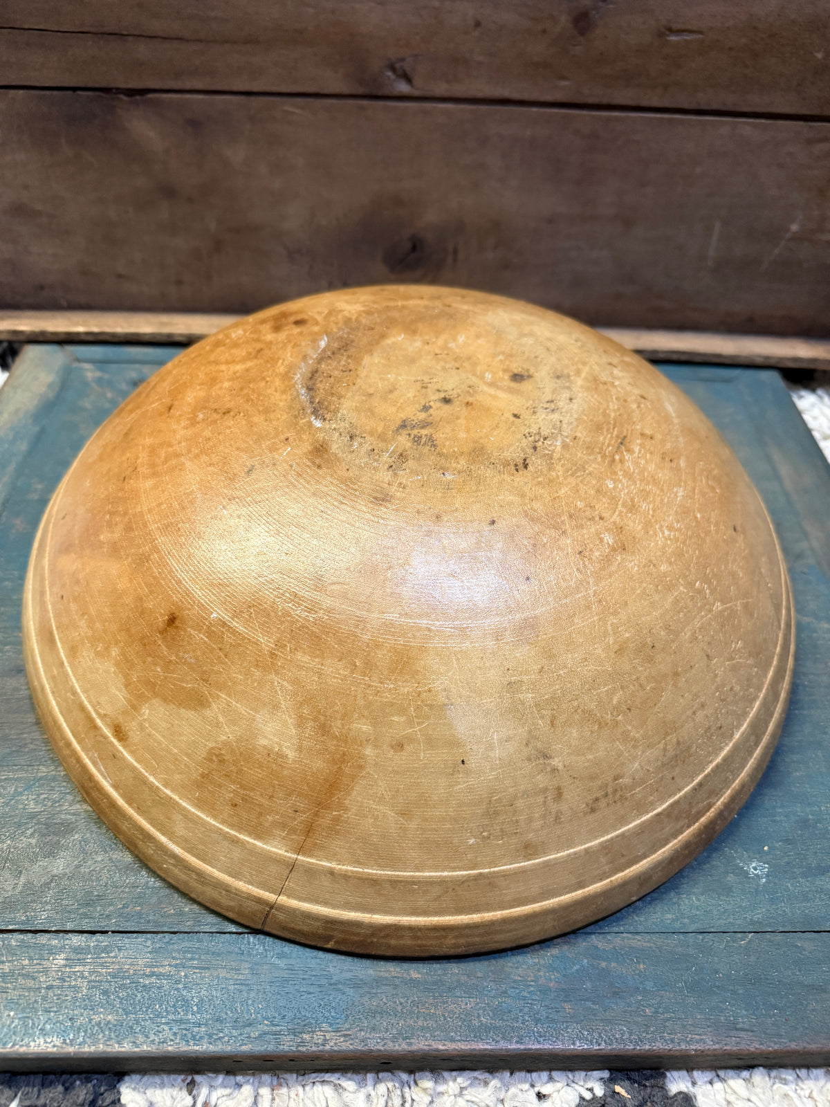 Early Wooden Bowl ~ 15” (C)