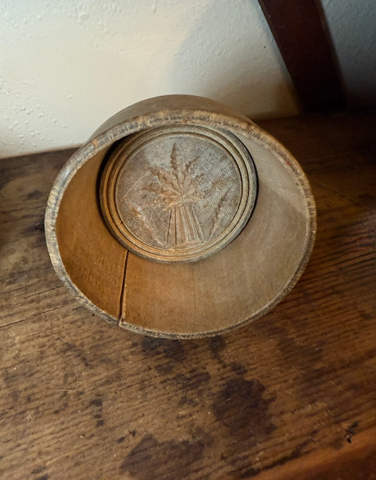 Butter Mold / Butter Stamp with Wheat Design