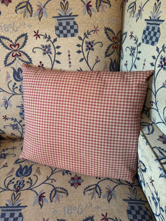 Red Gingham Pillow