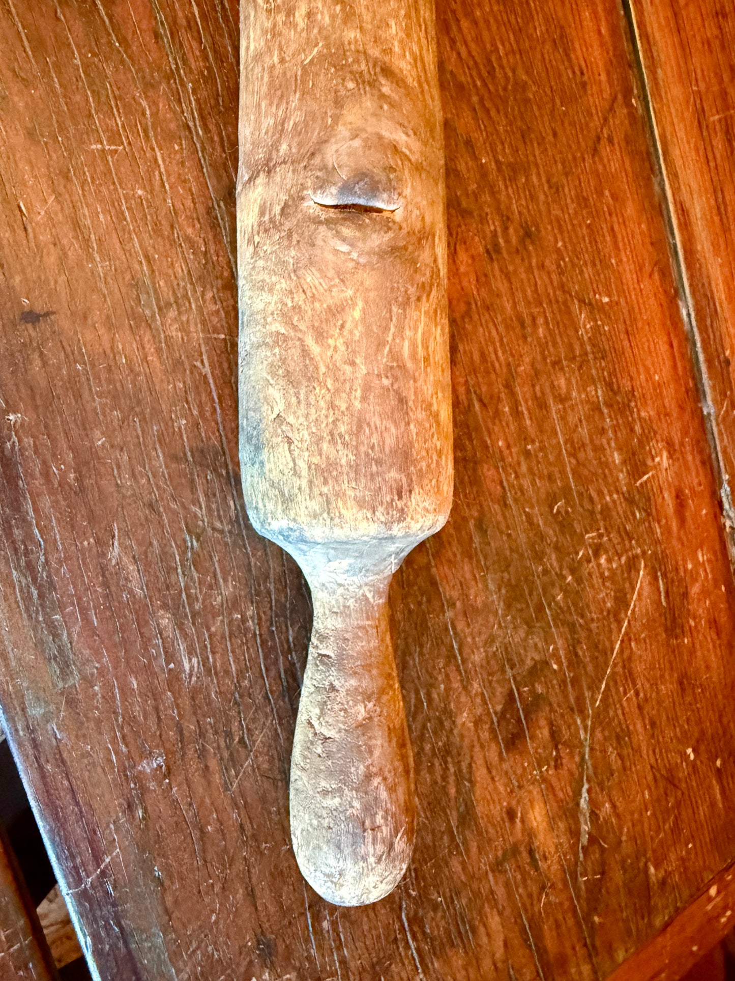 Early One Piece Wooden Rolling Pin