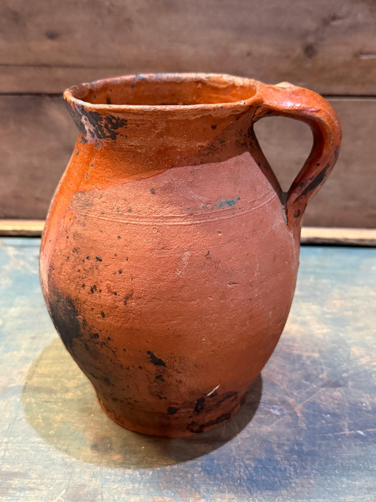 Mid-1800s Redware Pitcher