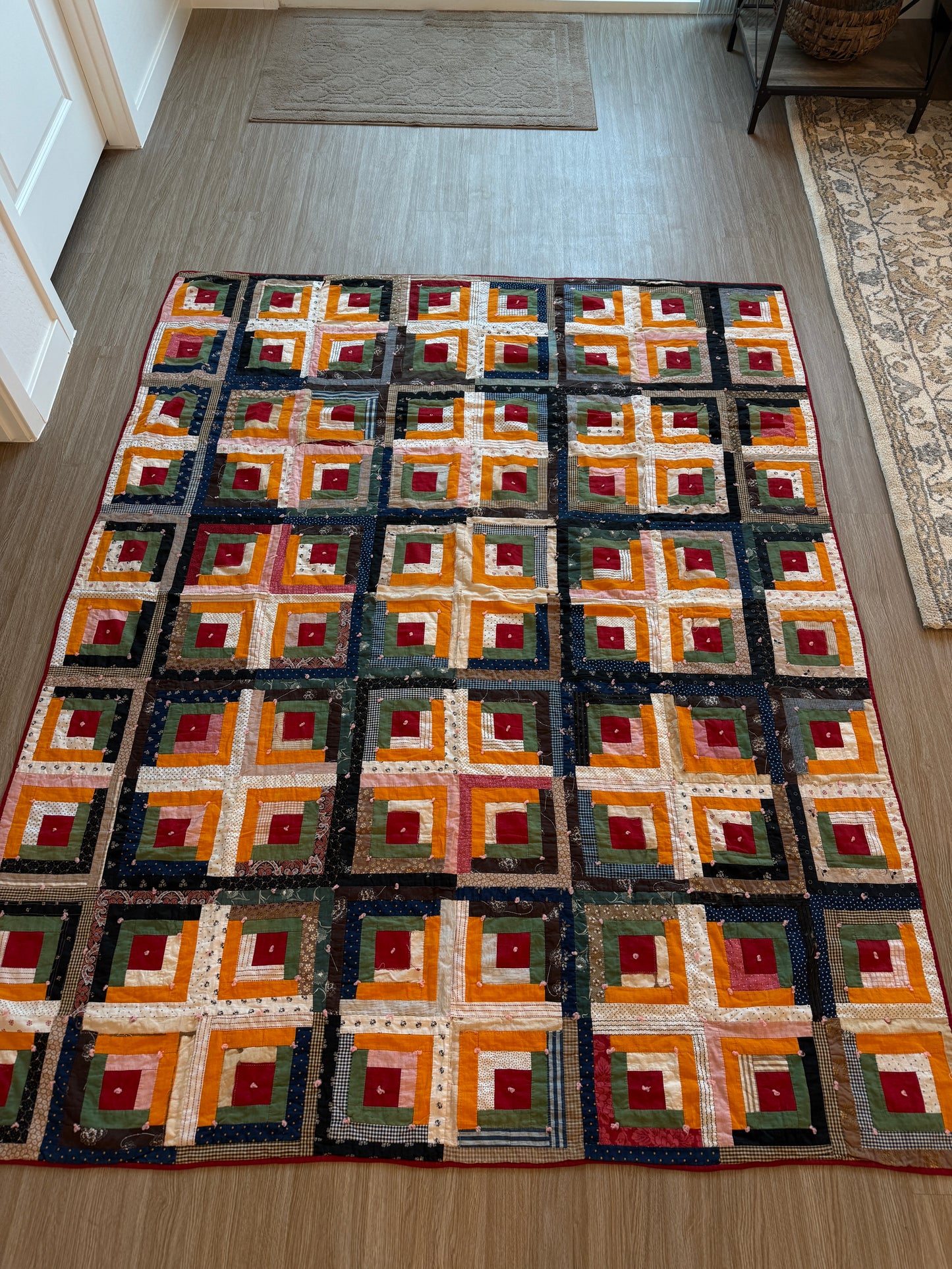 Antique Log Cabin Quilt