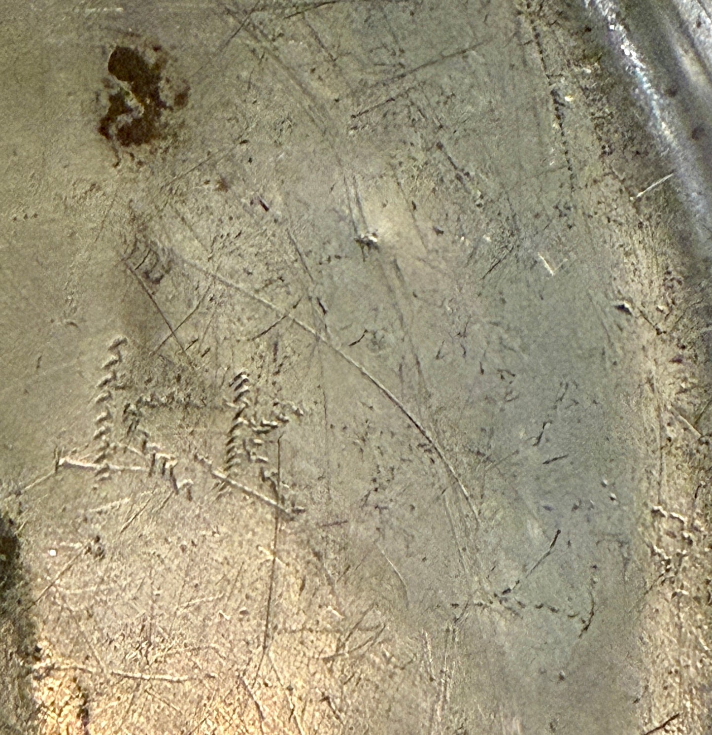 Early 9” Pewter Plate (1780-1820)