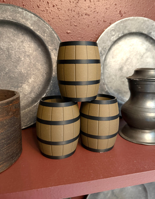 Small Barrel - Stack Them, Display Them, or as a Pen Holder on Your Desk!