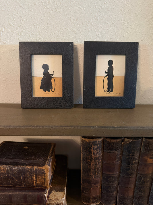 Pair of Framed Silhouettes