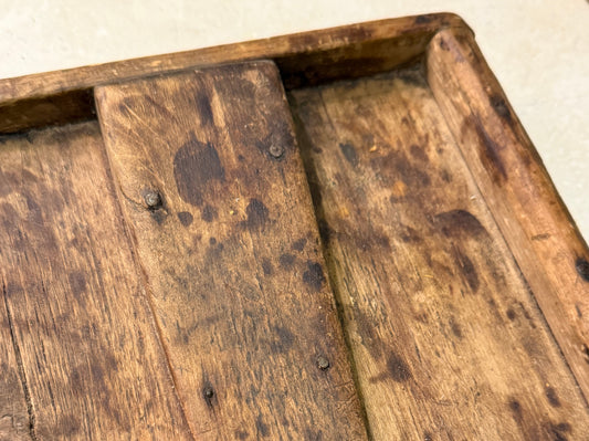 Early Wooden Scrub Board with Lye Soap