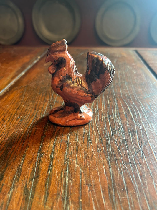 Redware Rooster by Turtle Creek Pottery