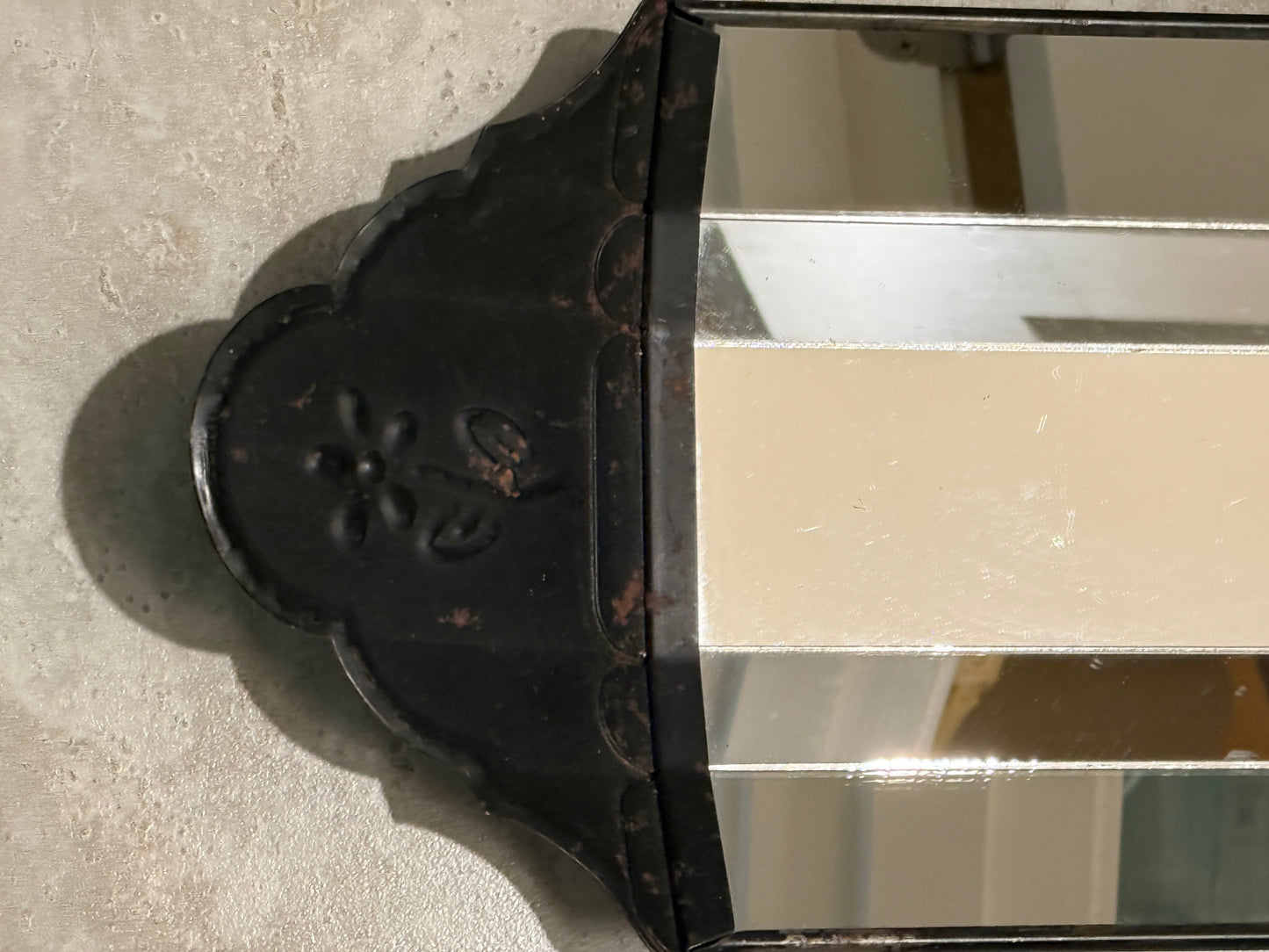 Reproduction Mirrored Wall Sconce Candle Holder