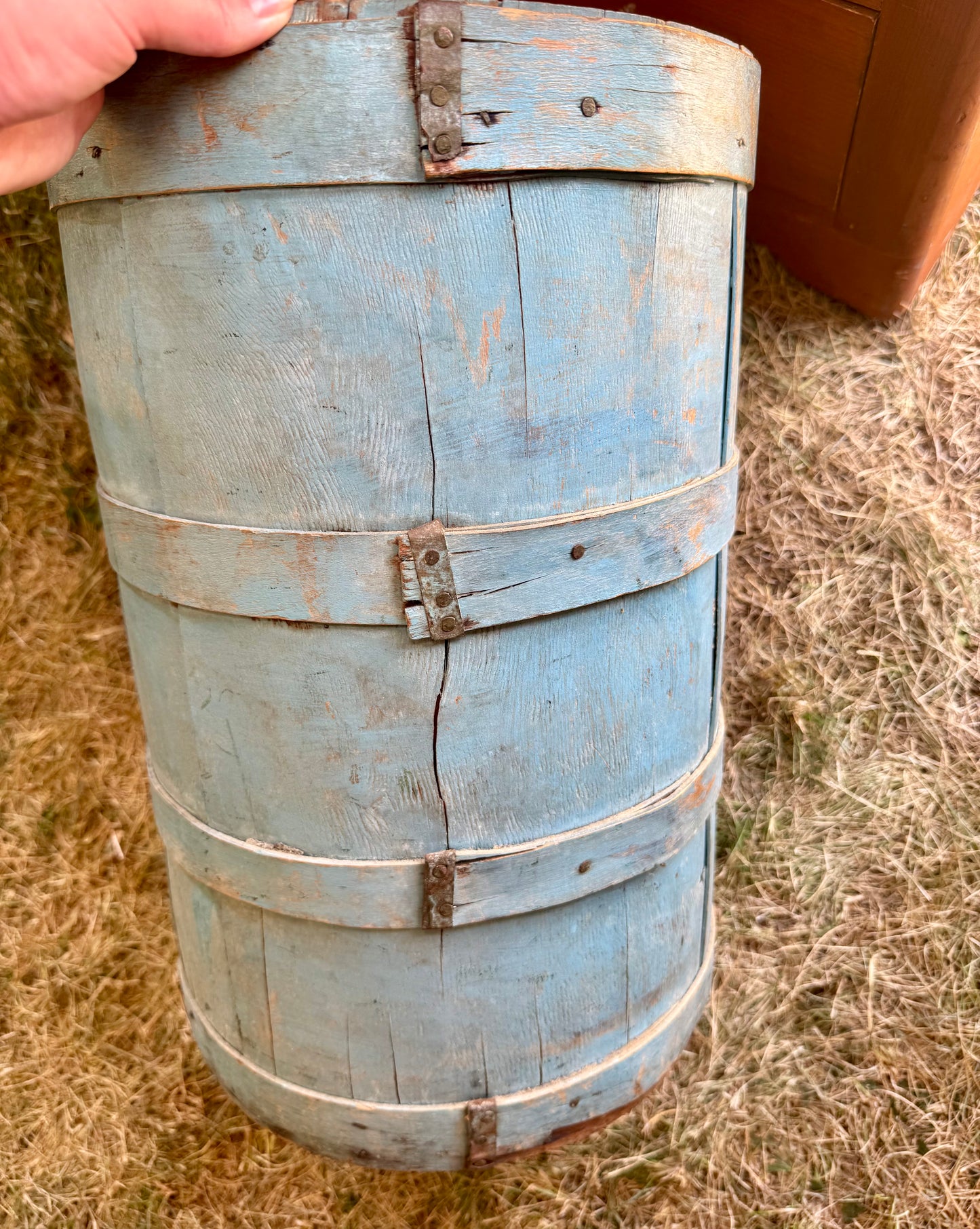Early Large Barrel in Original Blue Paint