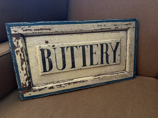 Wooden Buttery Sign