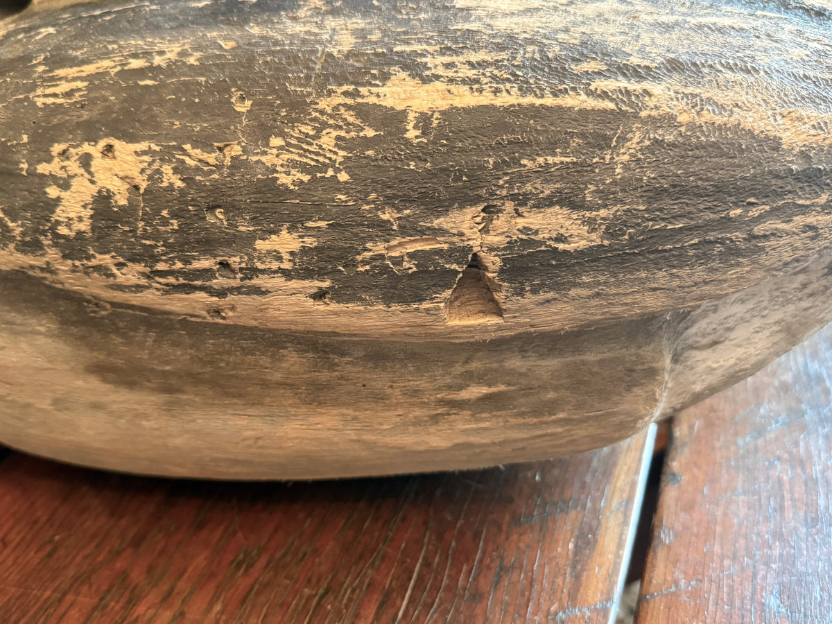 Large Antique Goose Decoy ~ 20” long (28” long with head extended)