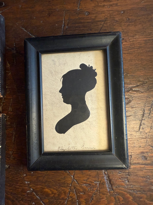 Early 1800s Signed Silhouette