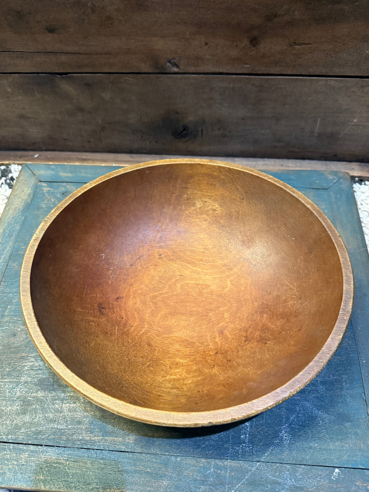 Blue Painted Bowl ~ Old Bowl/New Paint