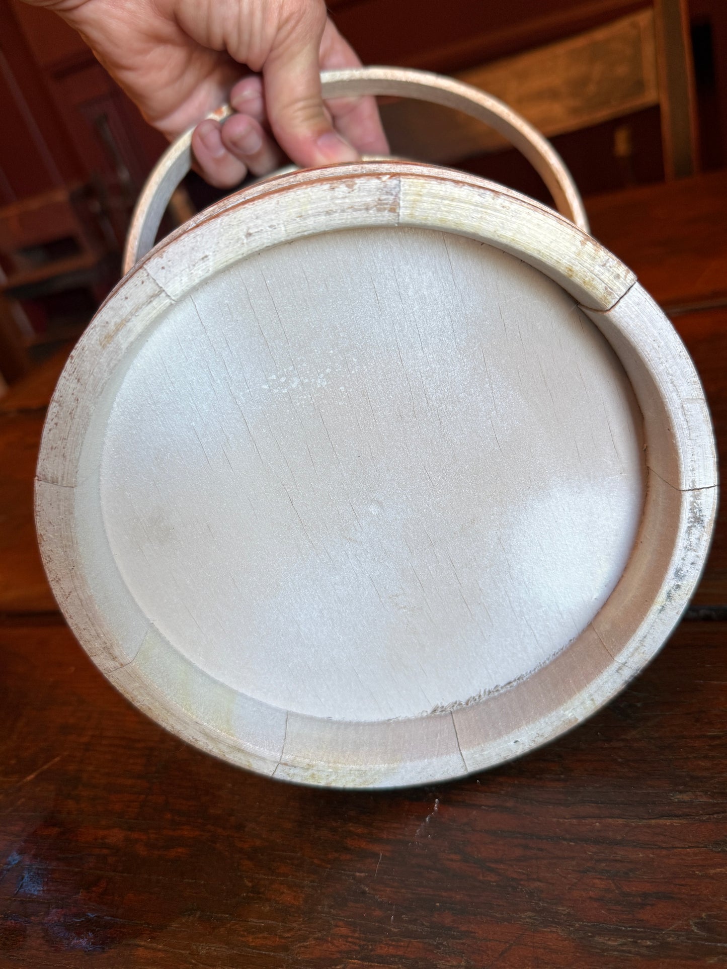 Folk Art Hand Painted Firkin