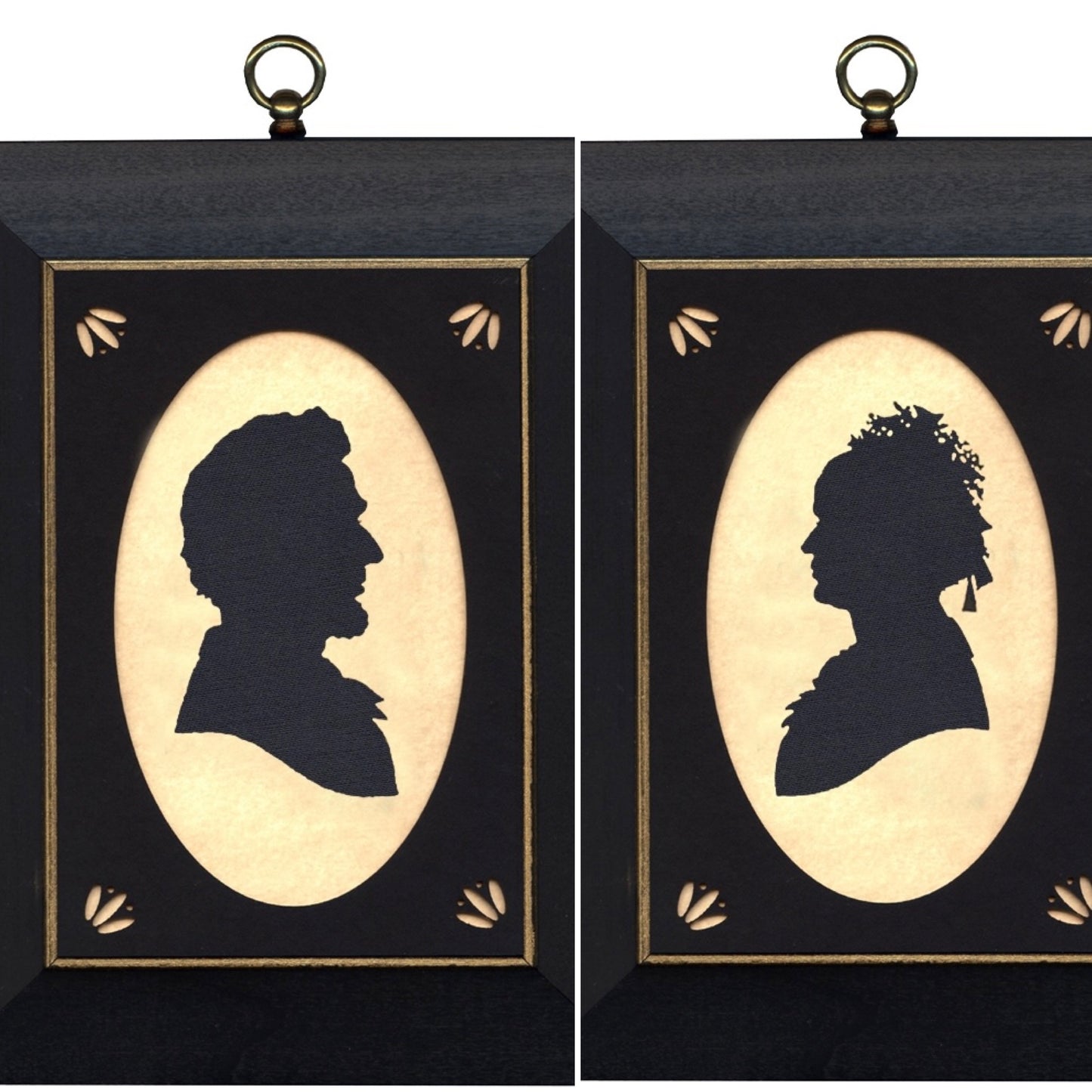 Abraham & Mary Lincoln Silhouettes