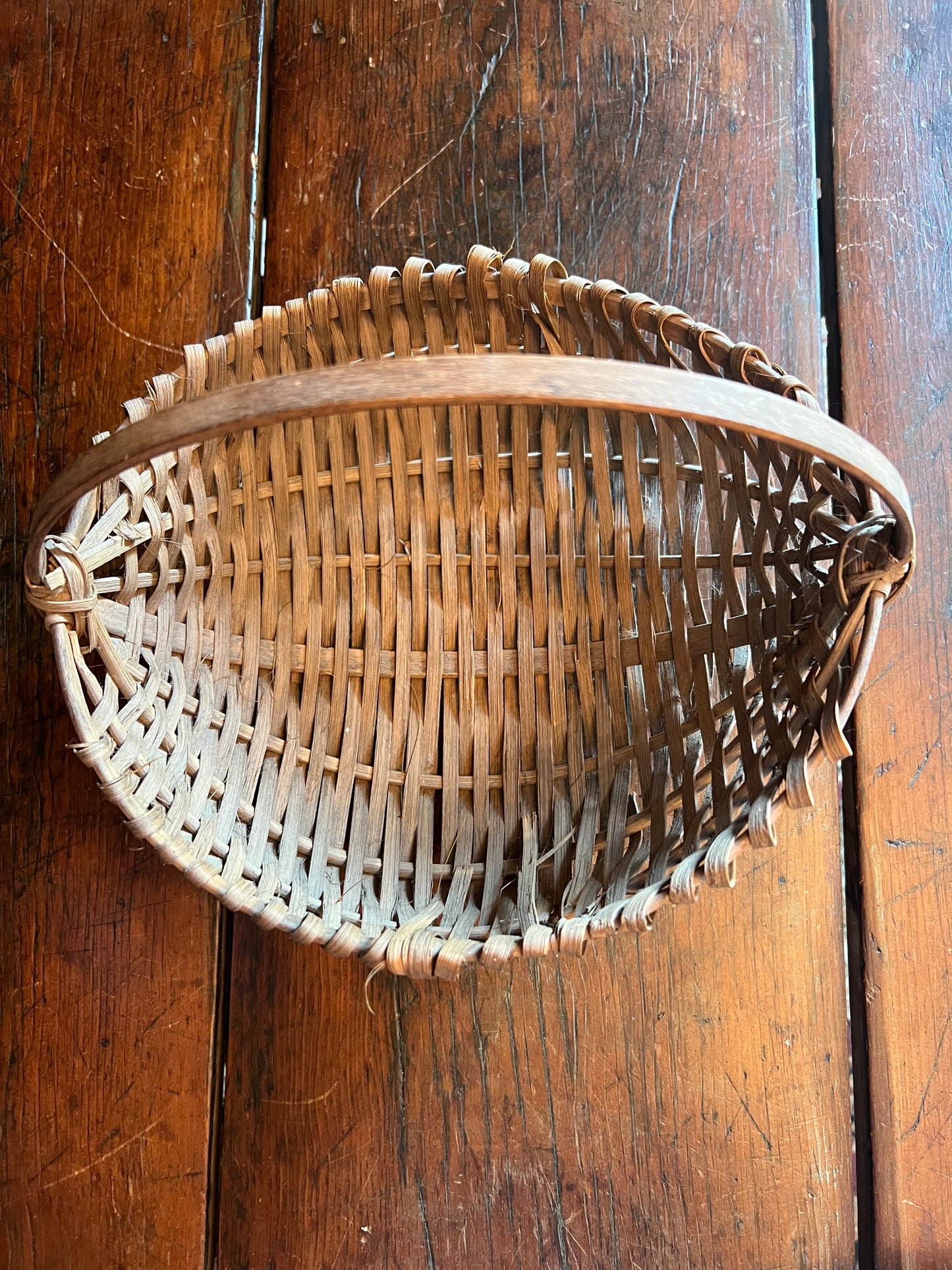 Handwoven Splint Basket, c. 1880–1930 (Option A)
