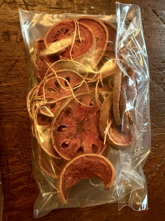 Dried Bael Fruit Ornaments