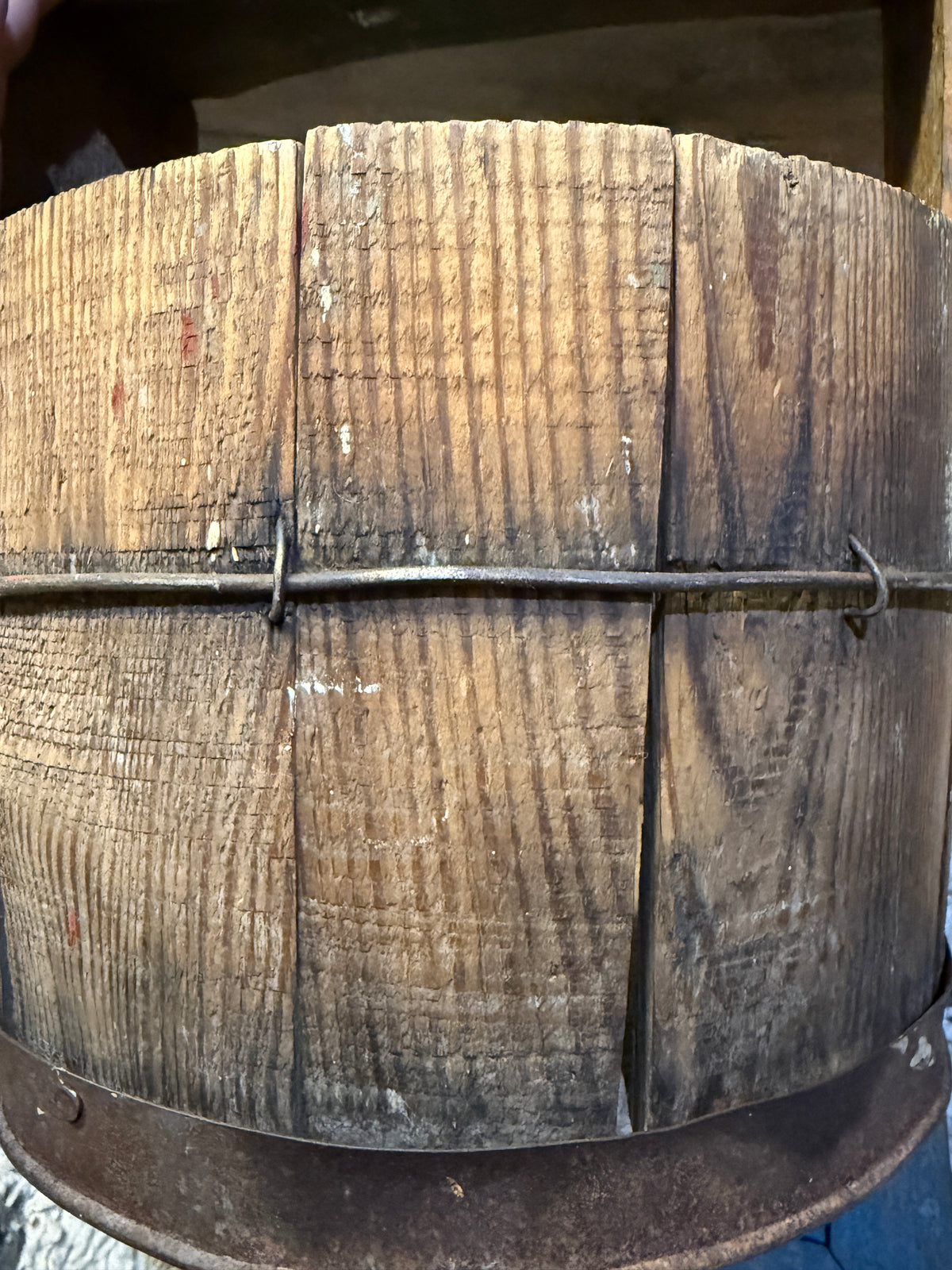Early Make-Do Nail Keg Bucket ~ Youngstown, Ohio