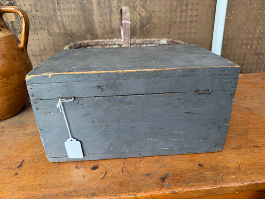 19th-Century Wallpaper-Lined Document Box from the Lana Testa Estate