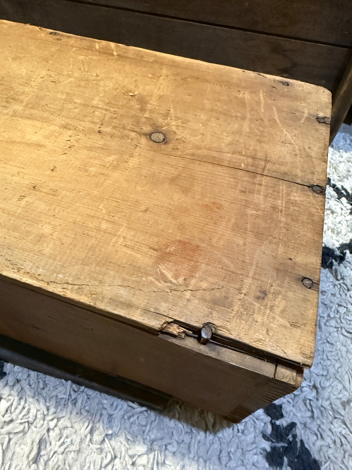 Antique Wooden Seed Box with Original Seed Labels