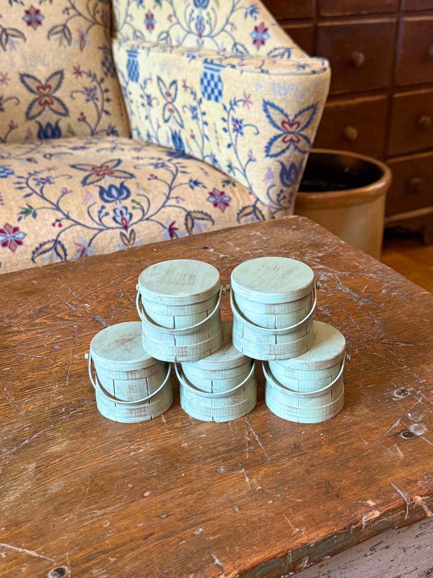 Set of 5 Firkin Ornaments (Available in 7 Colors)