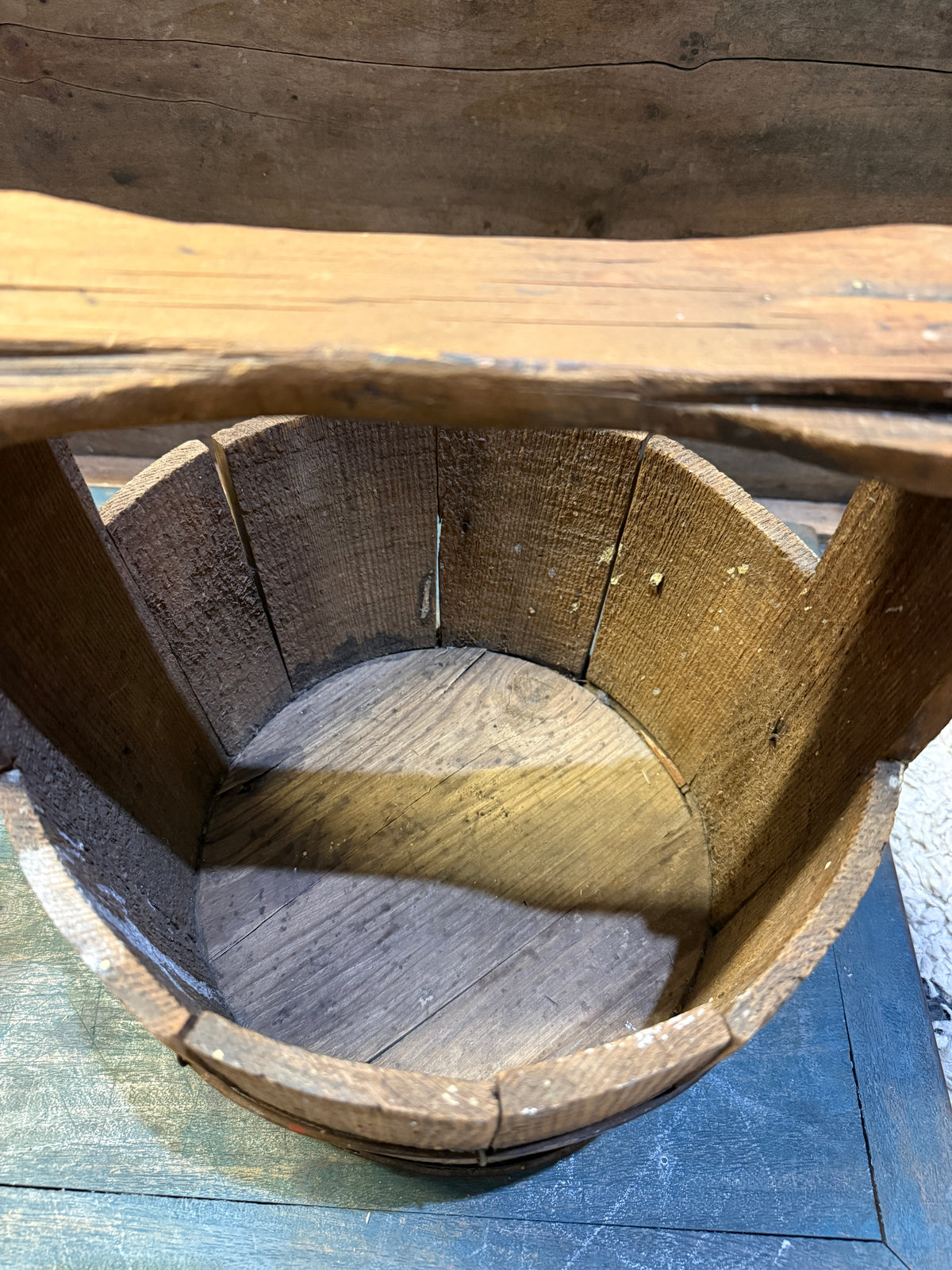 Early Make-Do Nail Keg Bucket ~ Youngstown, Ohio