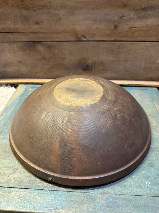 Early Wooden Bowl 15” ~ Nice Dark Patina (D)